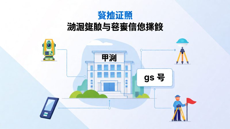 资质证照:测绘资质与备案信息解读,gs 号、甲测 示意图